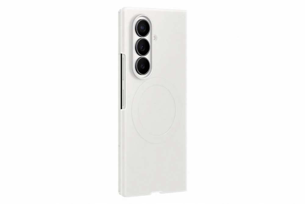 Telefono Dėklas - Samsung Galaxy Fold 8 Ultra Silikoninis Dėklas su Magnetu, Baltas