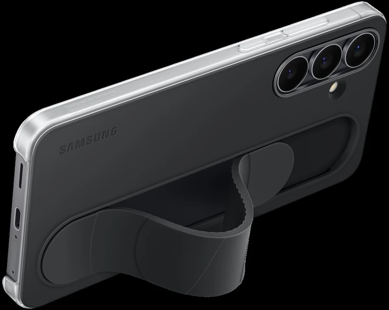 Dėklas Samsung Galaxy S25 FE Standing Grip Cover Juodas