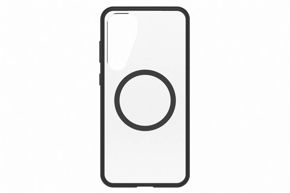 112803 Samsung Otterbox React Magnet Galaxy S25 Plus telefono dėklas, juodos spalvos