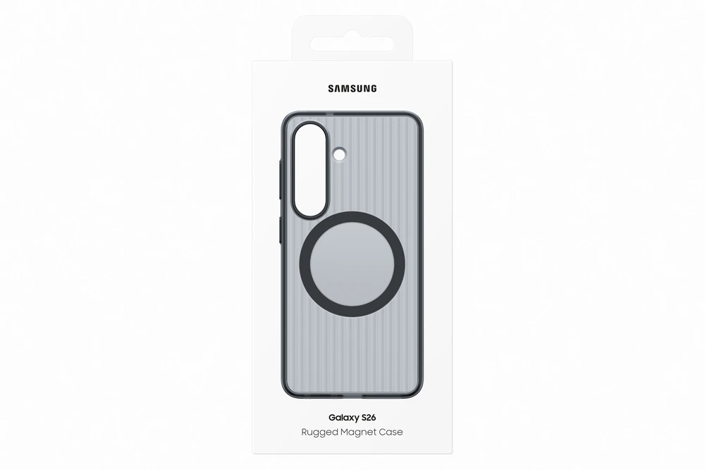 Telefono Dėklas - Samsung Galaxy S26 Patvarus Magnetinis Dėklas, Smūgių Sugėrimas, Juoda