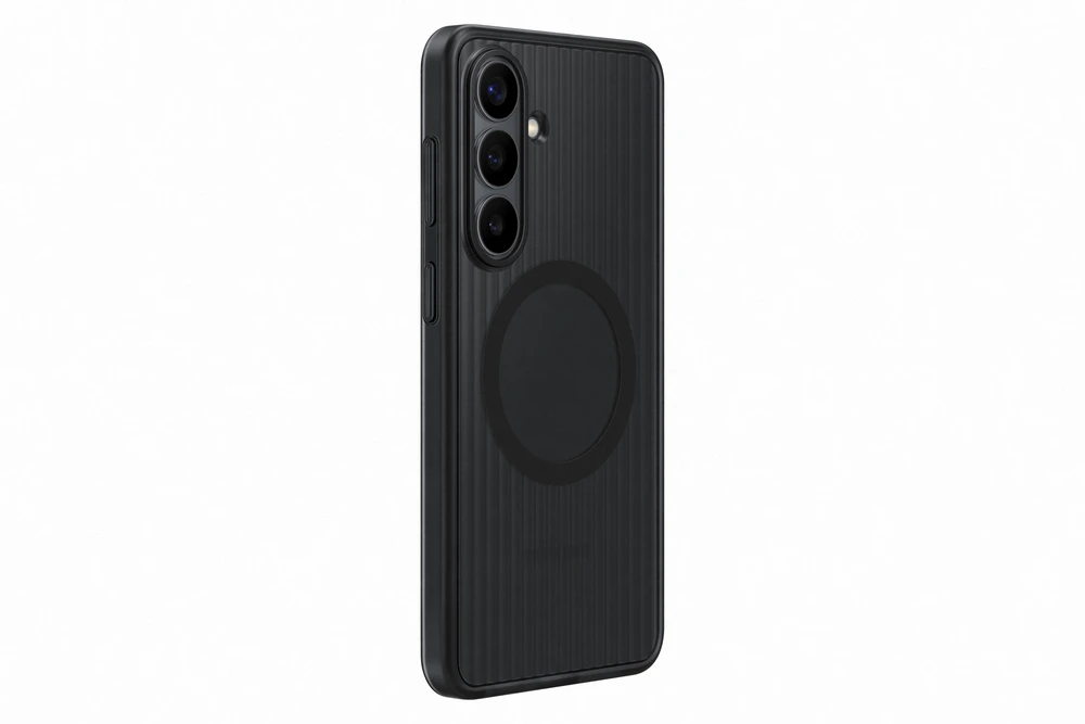Telefono Dėklas - Samsung Galaxy S26 Plus Tvirtas Magnetinis Dėklas, Smūgių Sugėrimas, Juodas