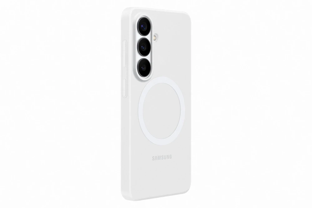 ES942CW silikoninis magnetinis dėklas Samsung Galaxy S26, baltas