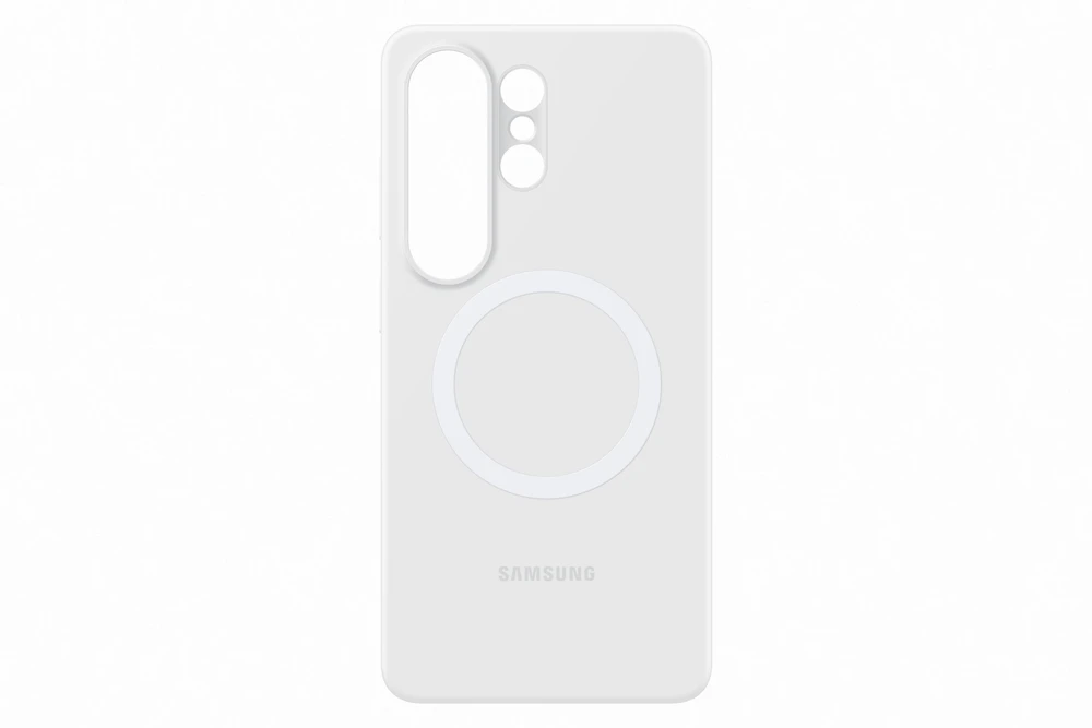Telefono Dėklas - Samsung Galaxy S26 Ultra Silikoninis Magnetinis Dėklas, Greitas Belaidis Įkrovimas, Baltas