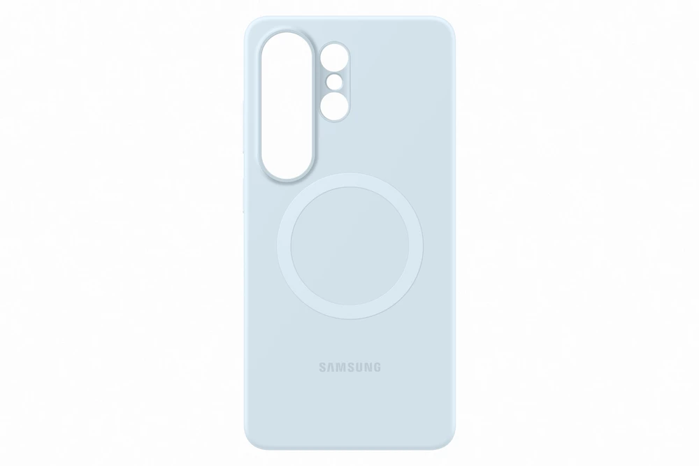 Telefono Dėklas - Samsung Galaxy S26 Ultra Silikoninis Magnetinis Dėklas, Belaidis Įkrovimas, Šviesiai Mėlyna