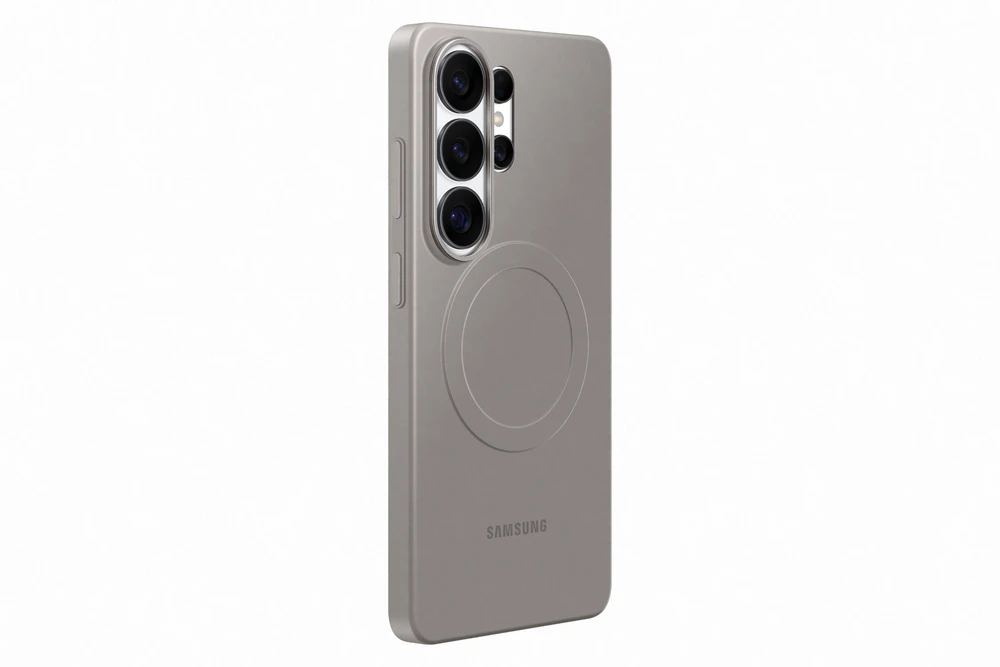 Telefono Dėklas - Samsung Galaxy S26 Ultra Slim Magnetinis Dėklas, Belaidis Įkrovimas, Pilkas
