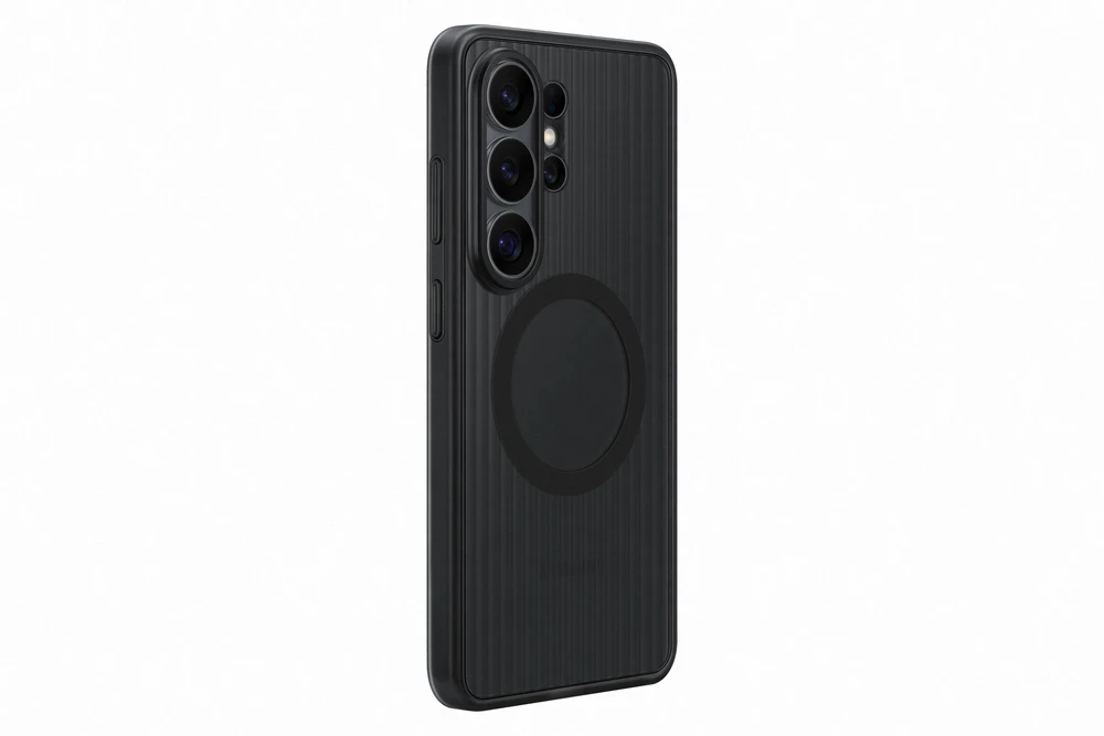 Telefono Dėklas - Samsung Galaxy S26 Ultra Tvirtas Magnetinis Dėklas, Smūgių Sugėrimas, Juodas