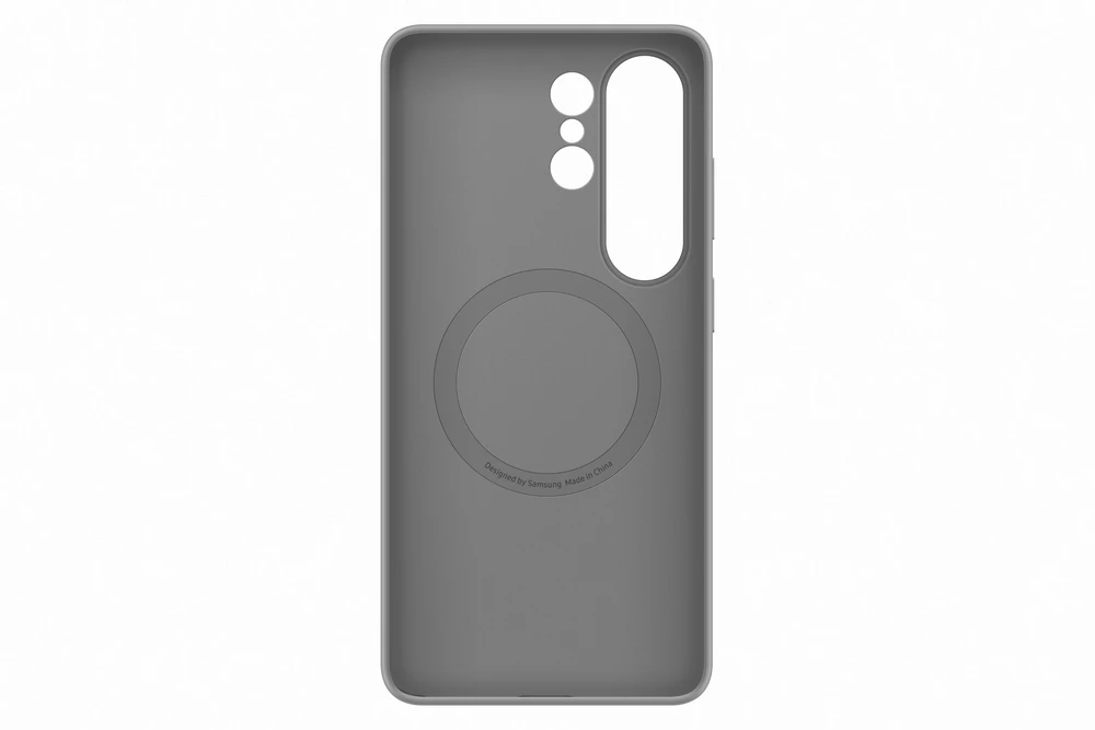 Telefono Dėklas - Samsung Galaxy S26 Ultra Silikoninis Magnetinis Dėklas, Belaidis Įkrovimas, Pilka