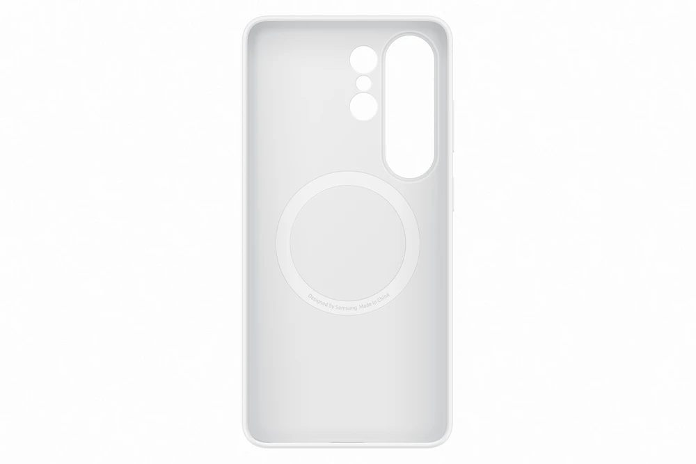 Telefono Dėklas - Samsung Galaxy S26 Ultra Silikoninis Magnetinis Dėklas, Greitas Belaidis Įkrovimas, Baltas
