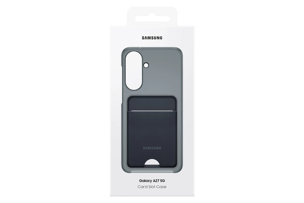 Dėklas Samsung Card Slot dėklas, skirtas Samsung Galaxy A27, juodos spalvos