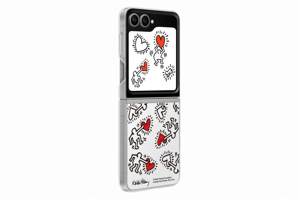 Samsung Galaxy Z Flip6 FlipSuit (EF-ZF741CWEGWW) dėklas telefonui, baltos spalvos