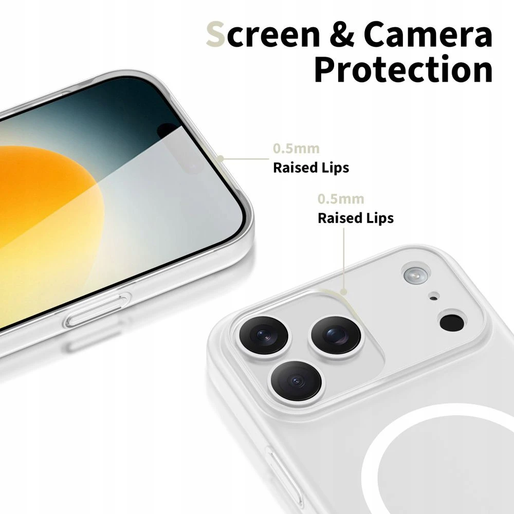 Telefono dėklas - Tech-Protect Magslim MagSafe iPhone 17 Pro Max Baltas Matinis