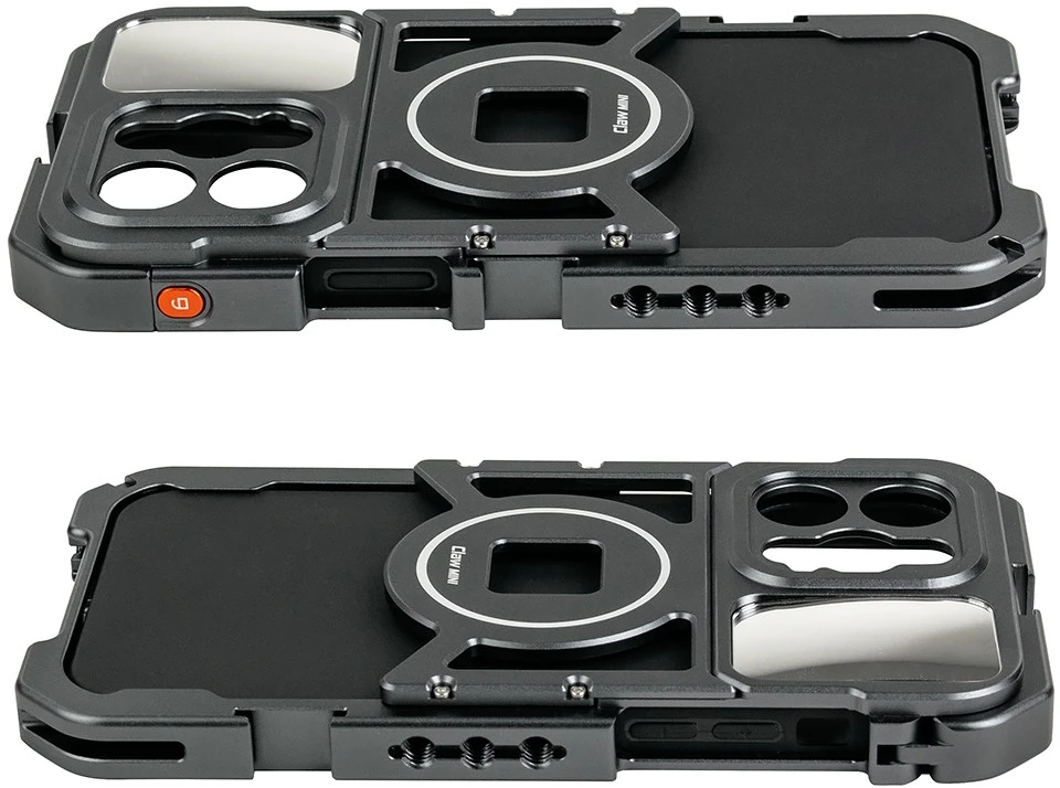 Telefono Dėklas - VRIG iPhone 14 Pro Max Aliuminis su Hot Shoe System ir Veidrodžiu