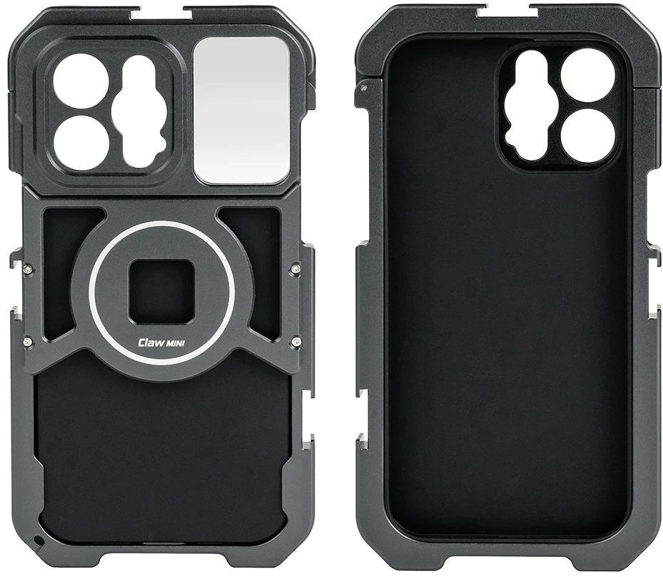 Telefono Dėklas - VRIG iPhone 14 Pro Max Aliuminis su Hot Shoe System ir Veidrodžiu