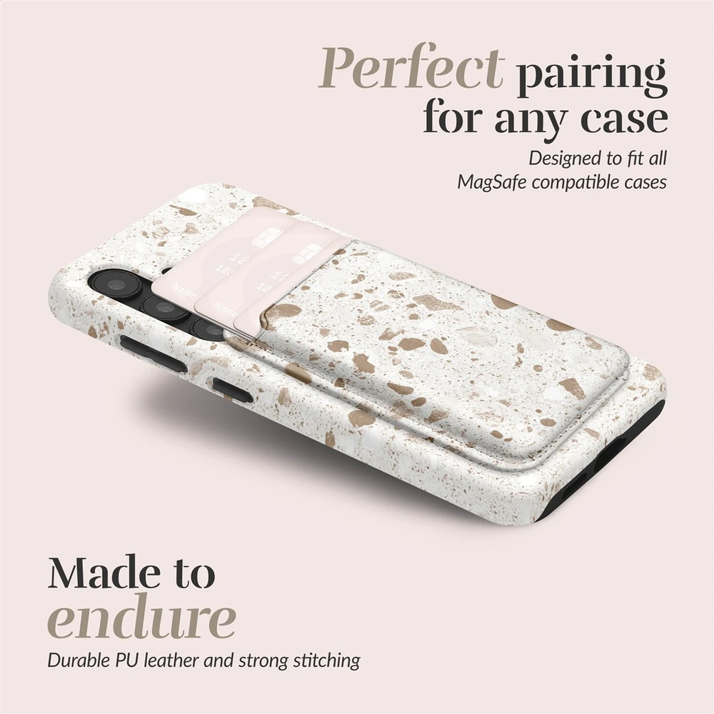 Dėklas MIO Soft Terrazzo Magsafe Case Compatible Card Holder