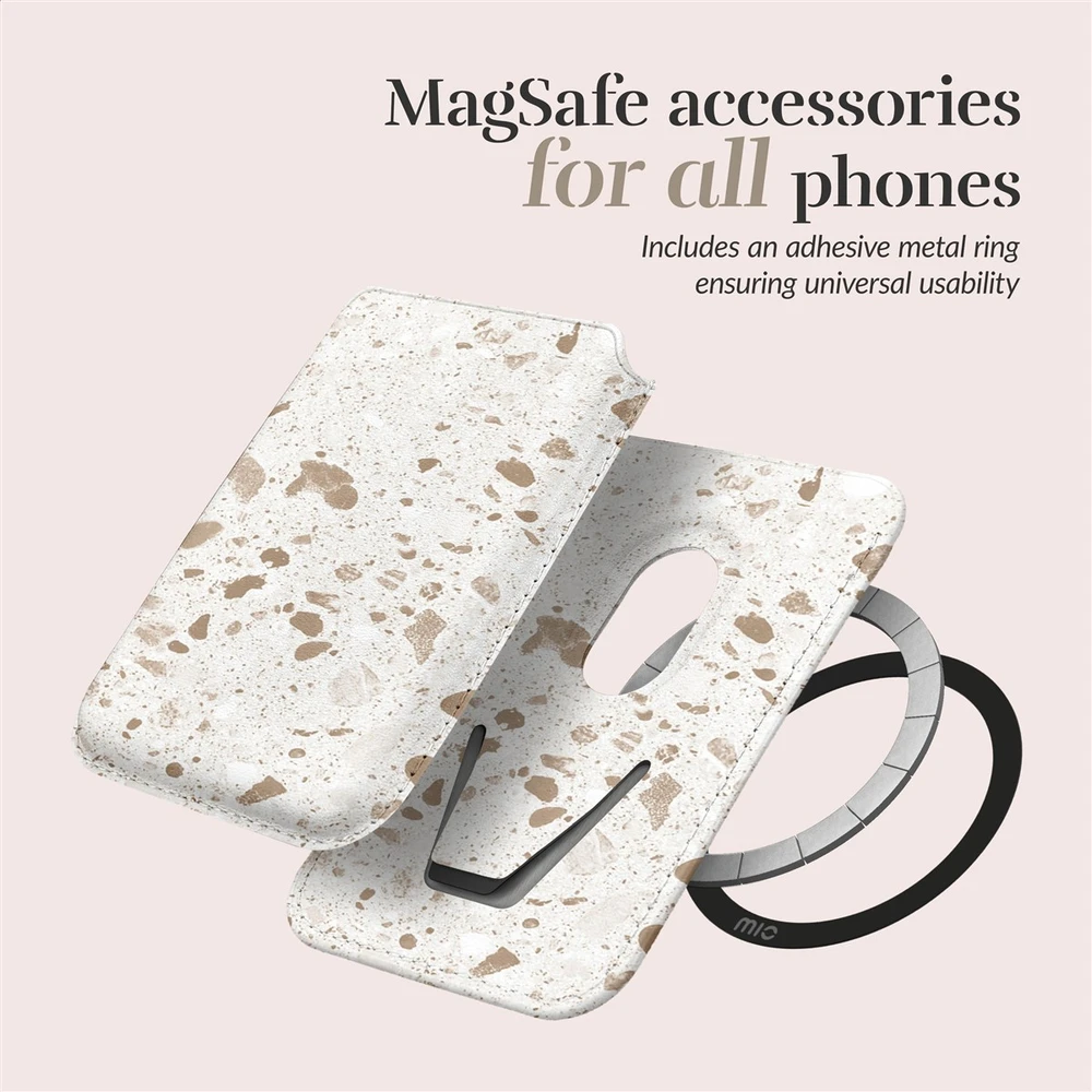 Dėklas MIO Soft Terrazzo Magsafe Case Compatible Card Holder