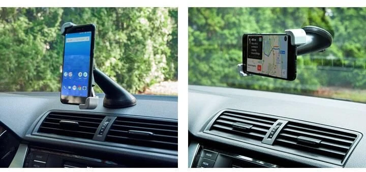Telefono Laikiklis - EXTREME L Telefono Laikiklis Automobiliui Su Siurbtuko Tvirtinimu, 120–180 Mm, 360°, 15 Cm