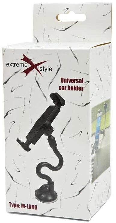 Telefono Laikiklis - eXtreme M-LONG Universalus Automobilinis Laikiklis Su 300 mm Reguliuojamu Rankos Ilgiu Juodas