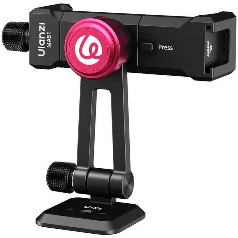 Telefono laikiklis - Ulanzi MA51 Quick Clip Išmanusis telefonas Holder, Adjustable, Juodas