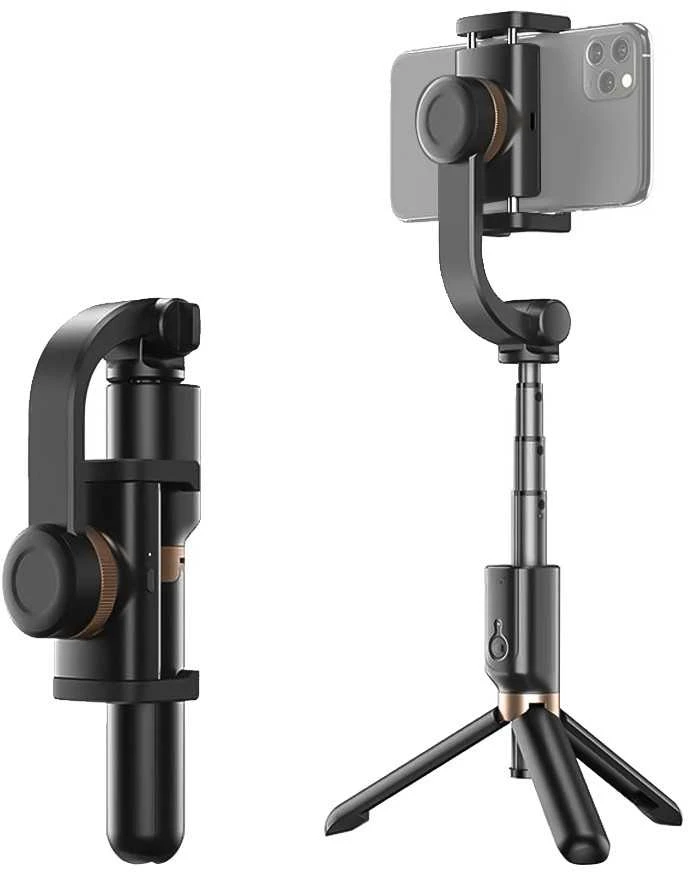 Telefono Objektyvas - Apexel APL-D6 3-in-1 Trikojis Gimbal Selfie Laikiklis