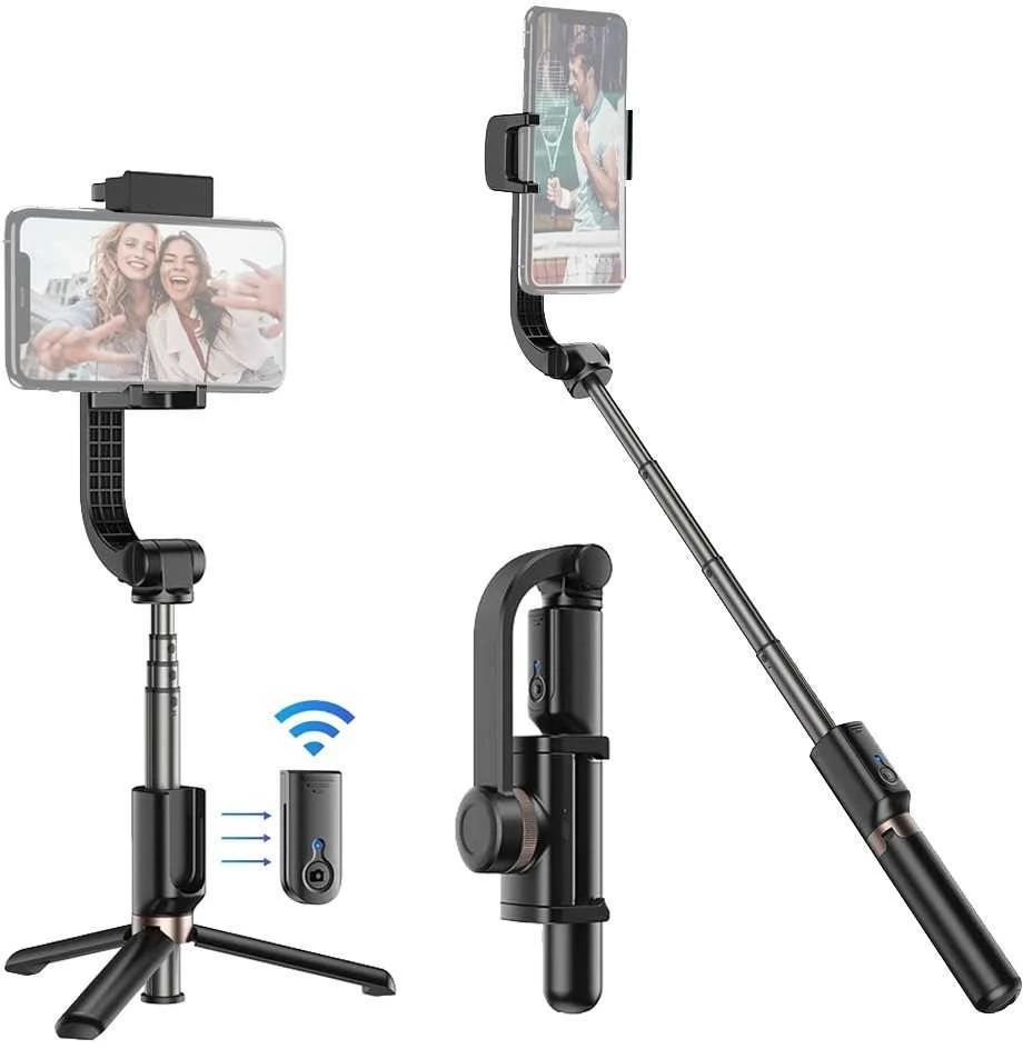 Telefono Objektyvas - Apexel APL-D6 3-in-1 Trikojis Gimbal Selfie Laikiklis