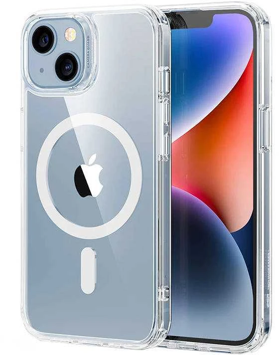 Dėklas ESR Classic Hybrid, skirtas iPhone 14 Plus, Magsafe (skaidrus)