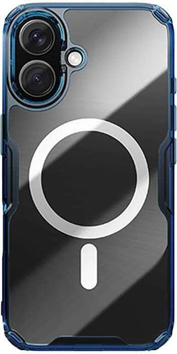 Nillkin Nature TPU Pro magnetinis iPhone 16 Plus dėklas (mėlynas)