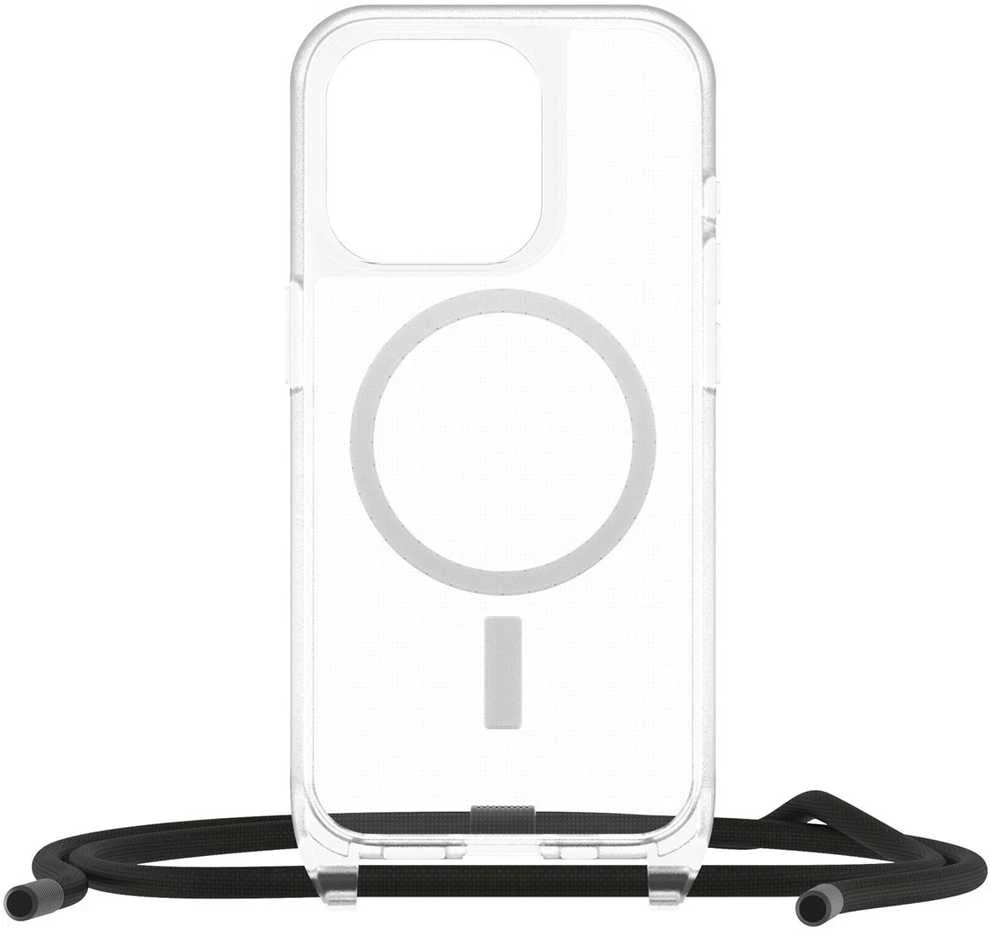 Telefono Dėklas - OtterBox React Necklace MagSafe iPhone 15 Juodas