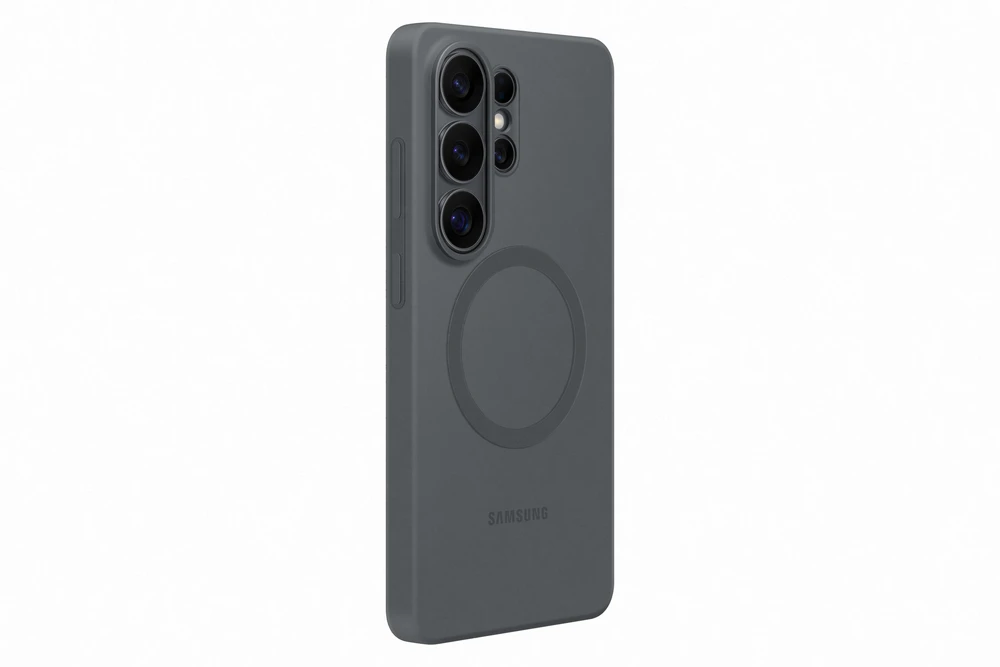 Telefono Dėklas - Samsung Galaxy S26 Ultra Silikoninis Magnetinis Dėklas, Juoda