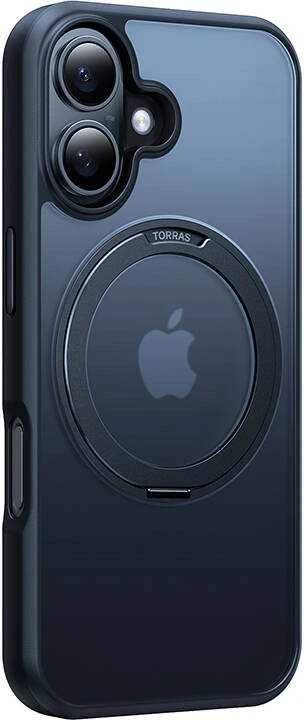Torras Ostand Pro dėklas, skirtas iPhone 16 Plus (juodas)
