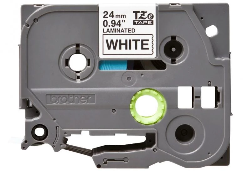 Brother | TZ-251 Laminated Tape | Juodas on Baltas | TZe | 8 m | 2.4 cm