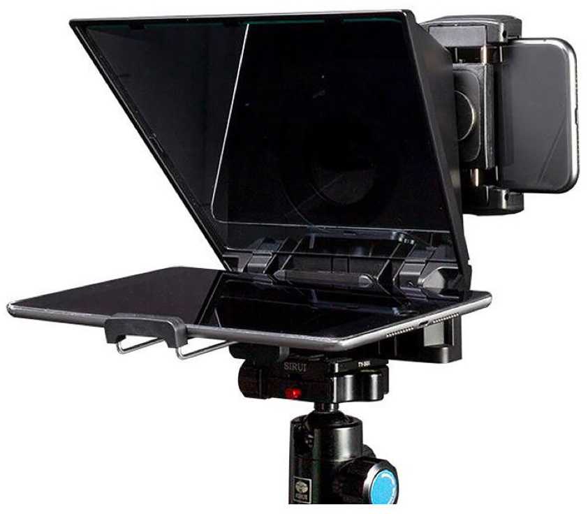 Teleprompter - FEELWORLD TP2A 8" išmaniojo telefono/planšetinio kompiuterio prizmė nuotolinis juodas