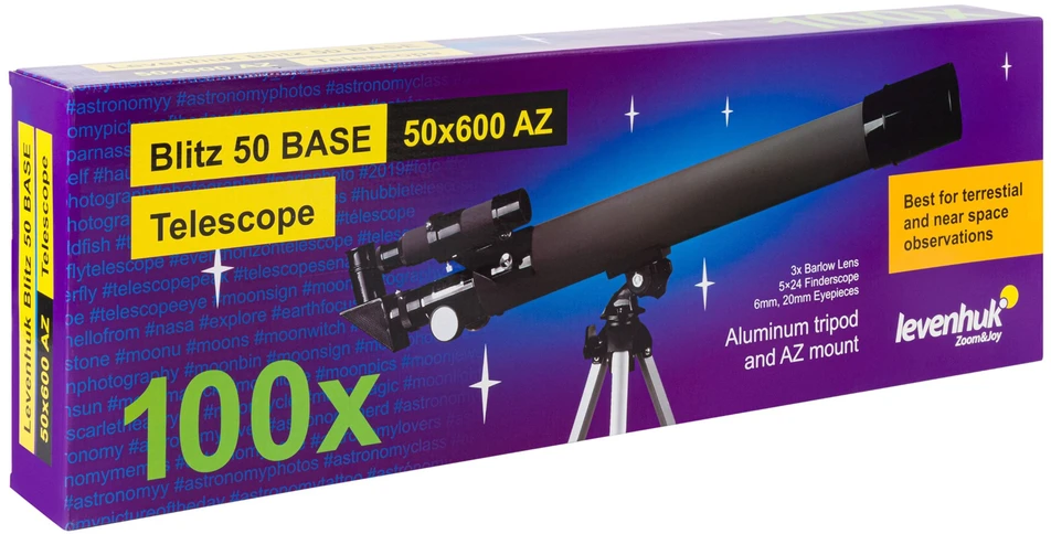 Teleskopas Levenhuk Blitz 50 BASE