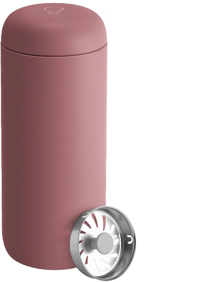 Termosinis puodelis Fellow Carter Move + apsauga nuo purslų Desert Rose, 475 ml