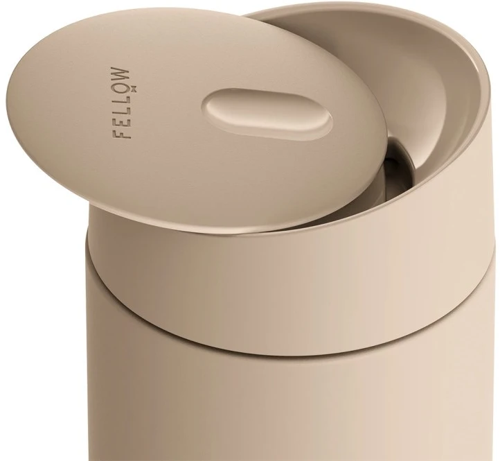 Fellow Carter Slide Mug termo puodelis Sand Dune, 354 ml - Kreminis