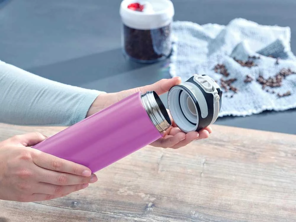 Thermal mug Leifheit Flip 600 ml Violetinė