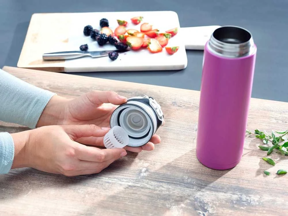 Thermal mug Leifheit Flip 600 ml Violetinė