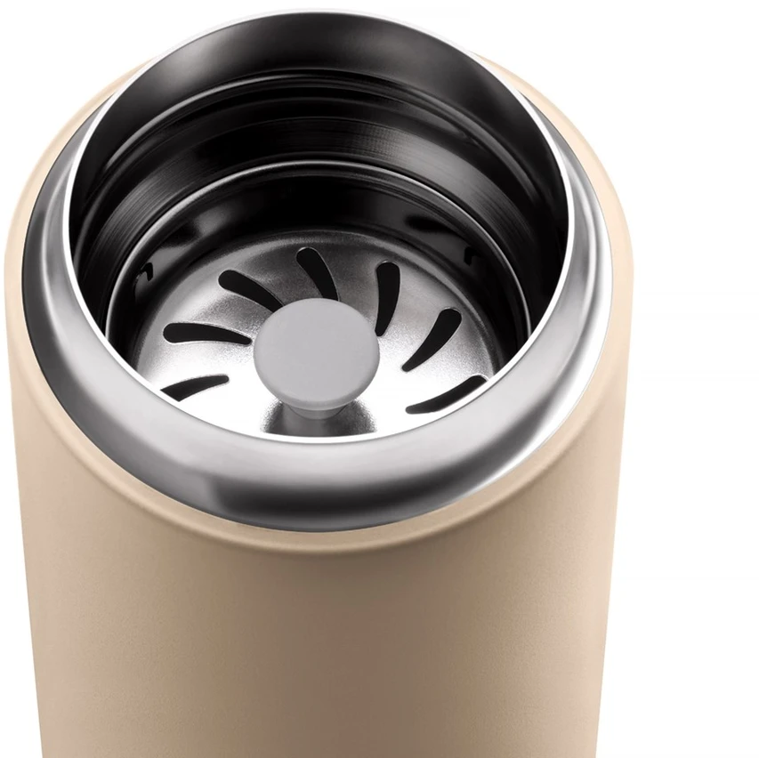 Termosinis puodelis Fellow Carter Move + apsauga nuo purslų, Sand Dune, 354 ml