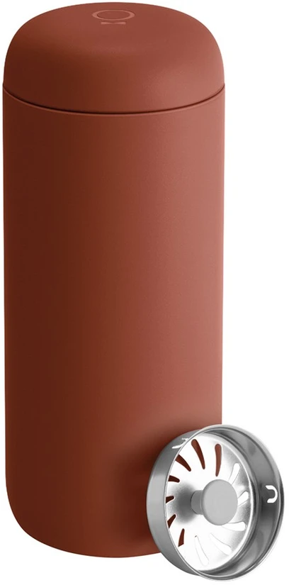 Termosinis puodelis Fellow Carter Move + apsauga nuo purslų Sienna, 475 ml