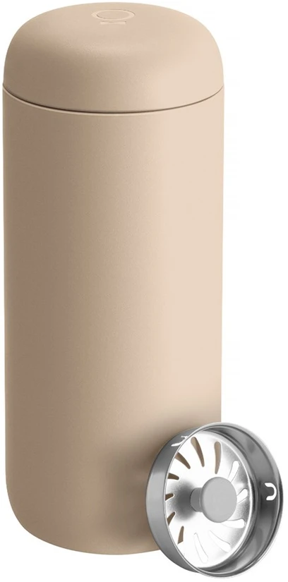 Termosinis puodelis Fellow Carter Move + apsauga nuo purslų Sand Dune, 475 ml