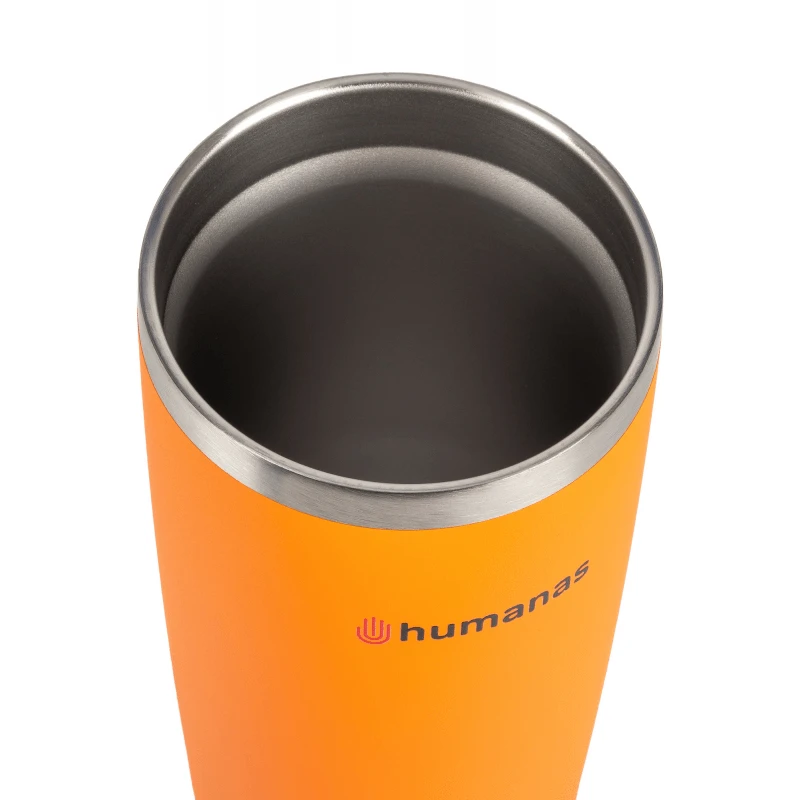 Termosas - Humanas Fluo 600 ml Nerūdijančio Plieno Neperšlampamas Oranžinis