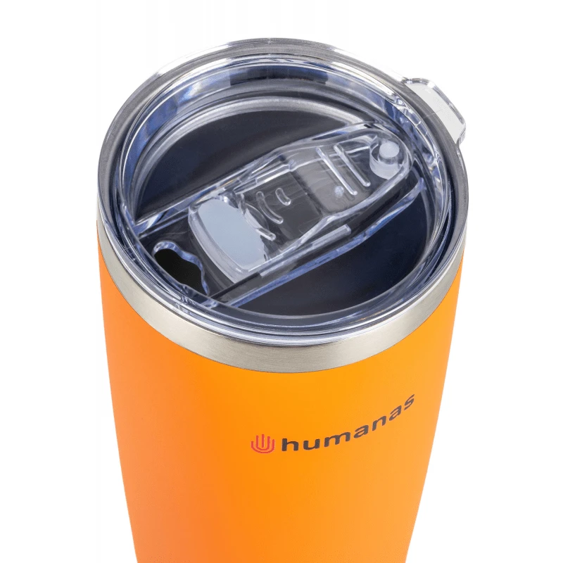 Termosas - Humanas Fluo 600 ml Nerūdijančio Plieno Neperšlampamas Oranžinis
