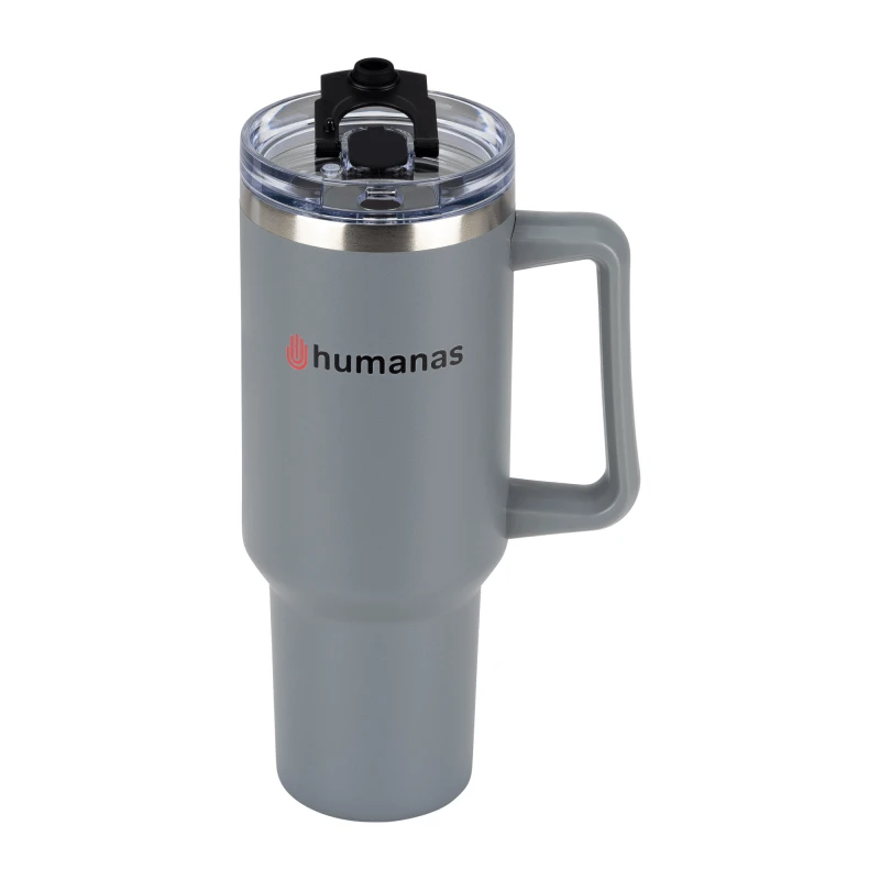Termosas - Humanas Viva 1200 ml, SUS 304 Nerūdijančio Plieno, Neperšlampamas, Pilkas