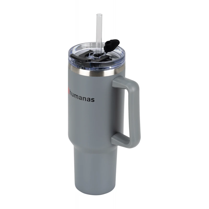 Termosas - Humanas Viva 1200 ml, SUS 304 Nerūdijančio Plieno, Neperšlampamas, Pilkas