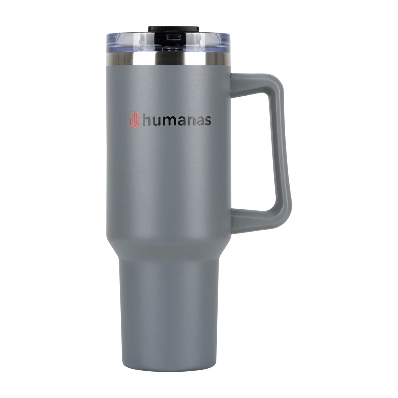 Termosas - Humanas Viva 1200 ml, SUS 304 Nerūdijančio Plieno, Neperšlampamas, Pilkas