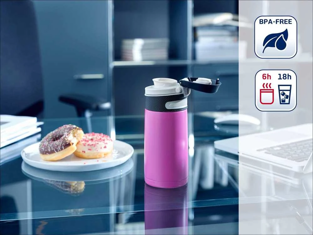 Leifheit Thermal mug Flip 350 ml Violetinė