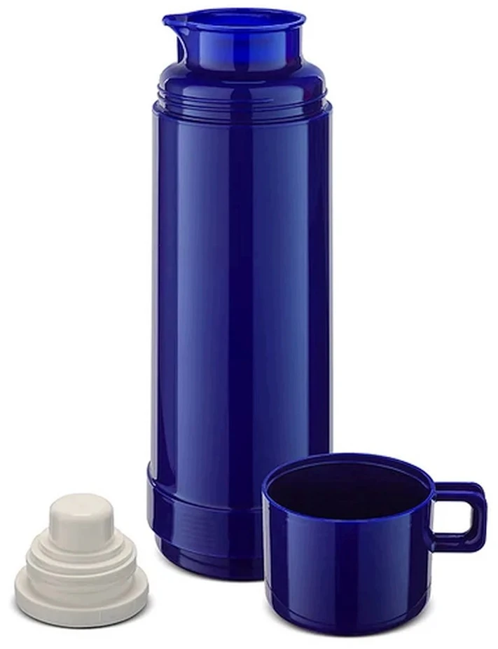 ROTPUNKT stiklu padengtas termosas, 0,750 L talpa, hyperblue (tamsiai mėlynas)