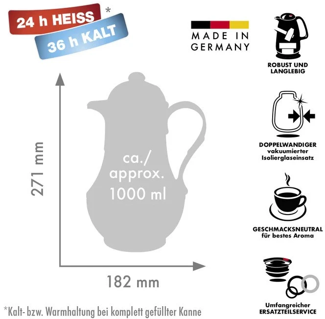 ROTPUNKT termosas, 1,0 l, dramblio kaulo spalvos (ekru)