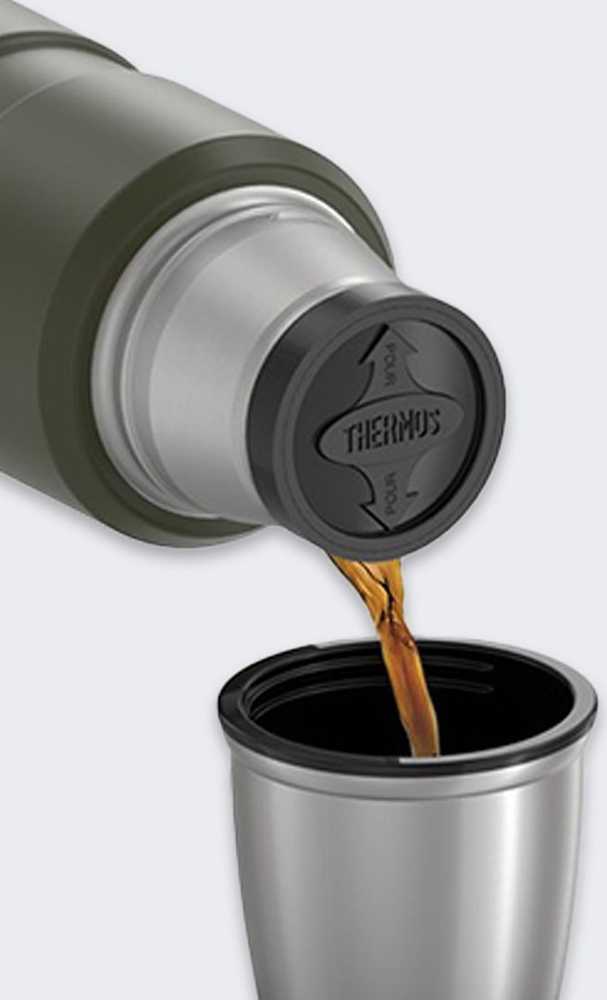 THERMOS 470 ml beverage thermos - army žalias