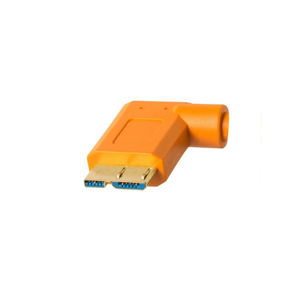 USB kabelis - Tether Tools Pro USB 3.0 Micro-B 4.6m aukštos matomumo oranžinis