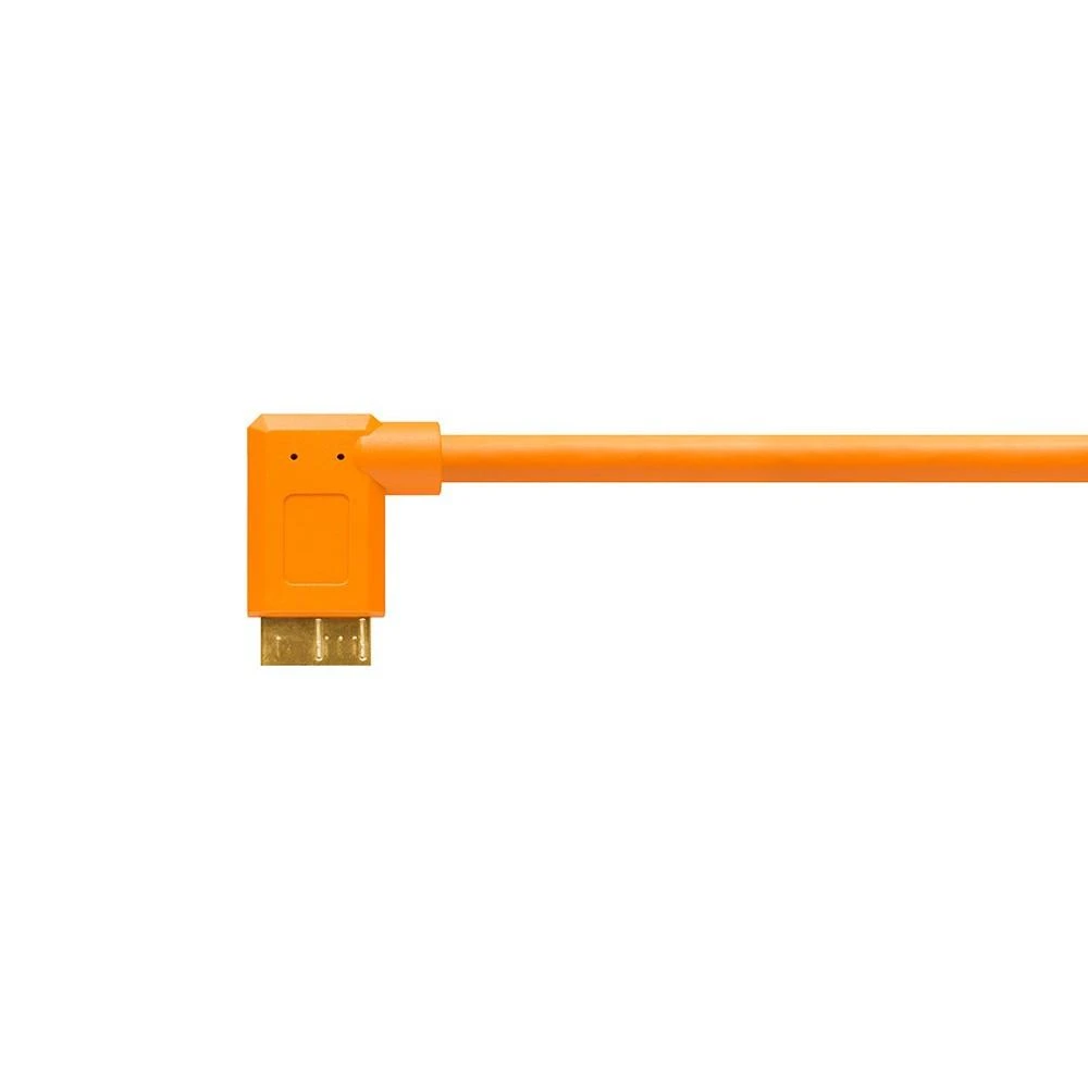 USB kabelis - Tether Tools Pro USB 3.0 Micro-B 4.6m aukštos matomumo oranžinis